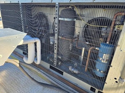 Rooftop HVAC diagnostic work on a light-commercial unit in the DFW Mid-Cities