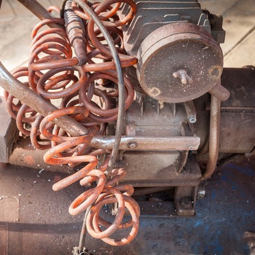 old and outdated air compressor