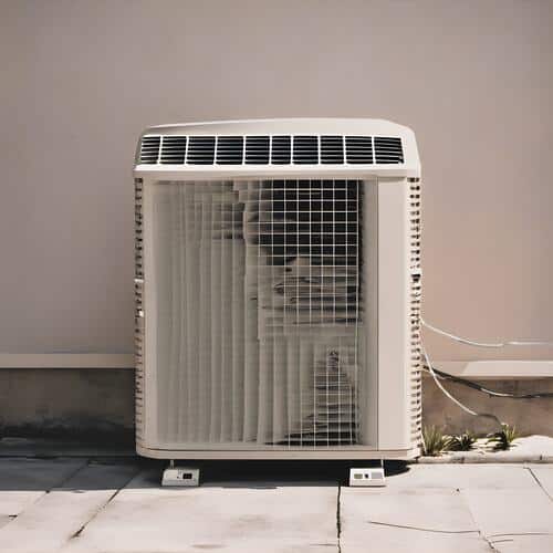 broken down air conditioner