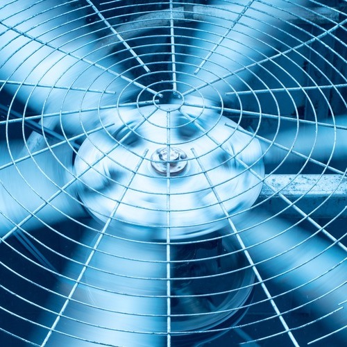 HVAC condenser fan