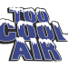 Too Cool Air HVAC contractor Grapevine, texas logo- blue block letters with frost on top